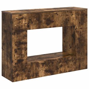vidaXL Konsollbord R&oslash;kt Eik 101 x 29 x 74 cm Konstruert tre