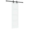 vidaXL Skyved&oslash;r ORKDAL 61 x 198,5 cm Konstruert tre Hvit og svart