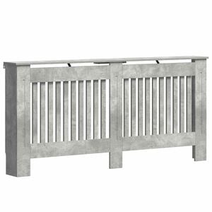 vidaXL Radiator Deksel Betonggr&aring; 172 x 19 x 81,5 cm Konstruert tre