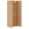 vidaXL Highboard sonoma eik 69,5x34x180 cm konstruert tre