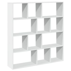 vidaXL Bokhylle hvit 132x29x141,5 cm konstruert tre