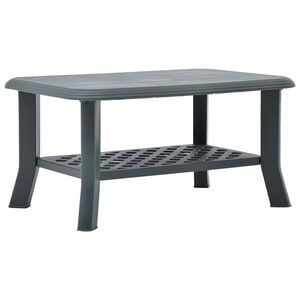 vidaXL Salongbord gr&oslash;nn 90x60x46 cm plast