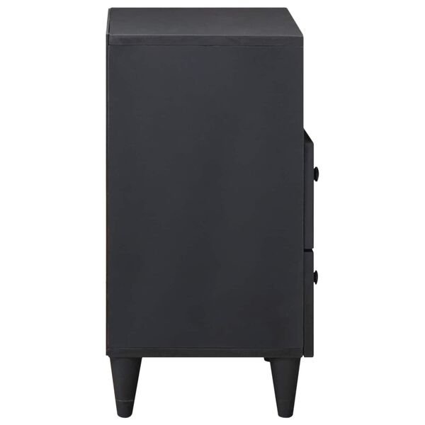 vidaXL Nattbord med skuff Flerfarget 50 x 33 x 60 cm Massiv mango tre