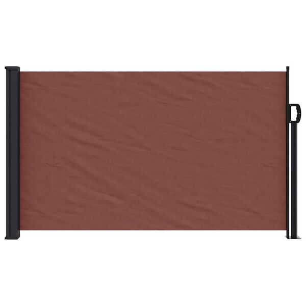 vidaXL Uttrekkbar sidemarkise 120x600 cm brun