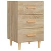 vidaXL Nattbord sonoma eik 40x40x66 cm konstruert tre
