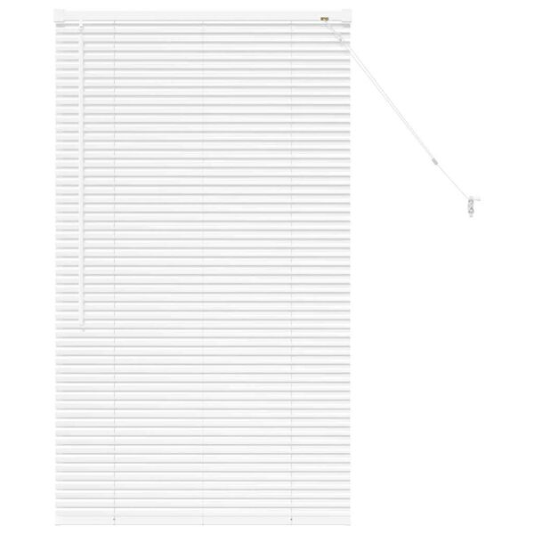 vidaXL Venetianspersienner Hvit 130 x 75 cm Aluminium