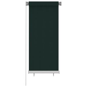 vidaXL Utend&oslash;rs rullegardin 65 (B) x 140 (H) cm m&oslash;rkegr&oslash;nn HDPE