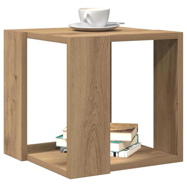 vidaXL Kaffebord Artisan Eik 32 x 32 x 30 cm Konstruert tre