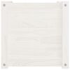 vidaXL Blomsterkasse hvit 40x40x40 cm heltre furu