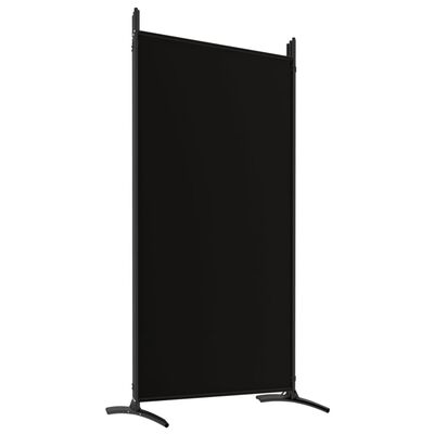 vidaXL Romdeler med 6 paneler svart 520x180 cm stoff