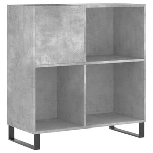 vidaXL Hifi-benk betonggr&aring; 84,5x38x89 cm konstruert tre