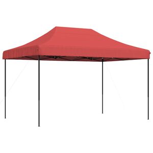 vidaXL Sammenleggbart partytelt pop-up burgunder 410x279x315 cm