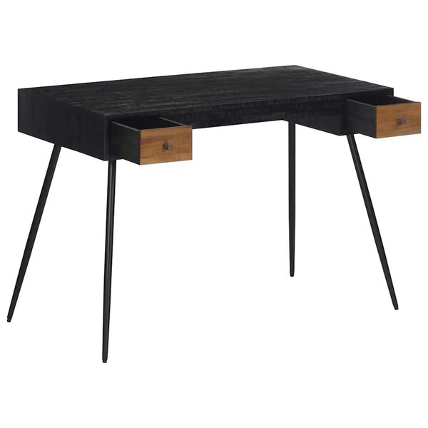 vidaXL Skrivebord 117x56,5x75 cm gjenvunnet heltre teak