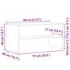 vidaXL TV-benk gammelt tre 80x40x40 cm konstruert tre