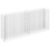 vidaXL Gabion h&oslash;ybed galvanisert st&aring;l 180x30x90 cm