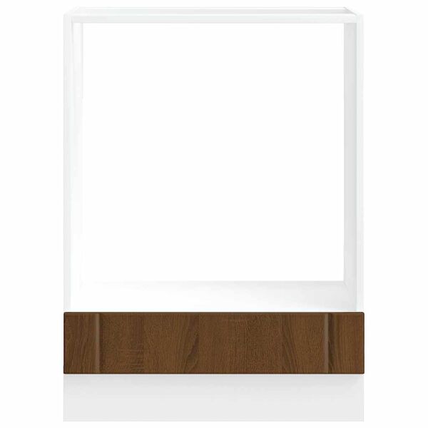 vidaXL Ovnskap Lucca brun eik konstruert tre