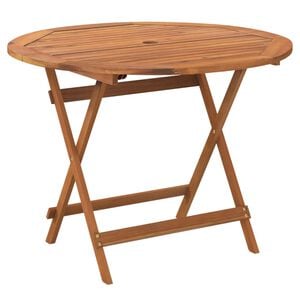 vidaXL Sammenleggbart hagebord &Oslash; 90x75 cm heltre akasie