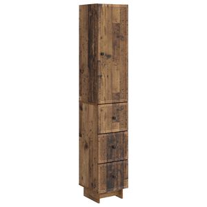 vidaXL Skapsett 2 pcs Gammelt tre 33 x 34,5 x 90 cm Konstruert tre