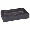 vidaXL Vask 38x24x6,5 cm marmor svart