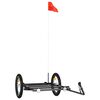 vidaXL Sykkelhenger svart 126x63x34 cm jern