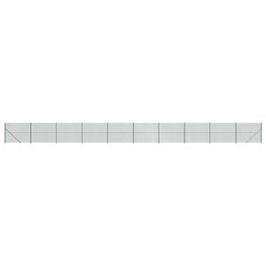 vidaXL Kjettinggjerde med flens gr&oslash;nn 1,6x25 m