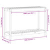 vidaXL Pottebord med hylle 108x35x75 cm heltre furu