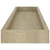 vidaXL Loggia-vegghyller 2 stk eik 80x15x4 cm MDF