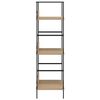 vidaXL Bokhylle 3 lag eik 60x27,6x90,5 cm konstruert tre