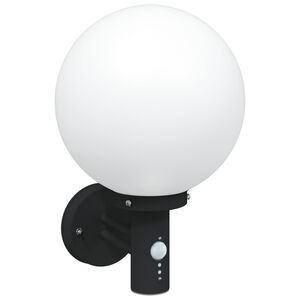 vidaXL Utevegglampe Svart 28 x 25 x 38 cm Rustfritt stål