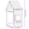 vidaXL Tak for barneseng hvit 55x99x139,5 cm heltre furu