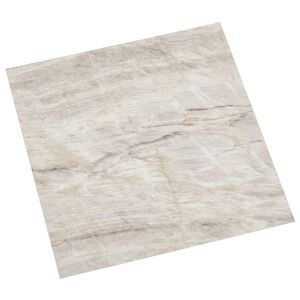 vidaXL Gulvplanker Brun og Beige 5,11 m&sup2; 55 stk. PVC