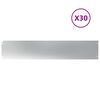 vidaXL Plenkanter 30 stk 20x103 cm galvanisert st&aring;l