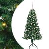 vidaXL Hj&oslash;rne Kunstig Jul Tre med 150 LED gr&oslash;nn 150 cm PVC og metall
