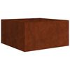 vidaXL Plantekasse 80x80x40 cm cortenst&aring;l