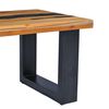 vidaXL Salongbord 100x50x40 cm heltre teak og polyresin