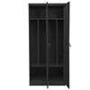 vidaXL Garderobe antrasitt 80x50x180 cm st&aring;l