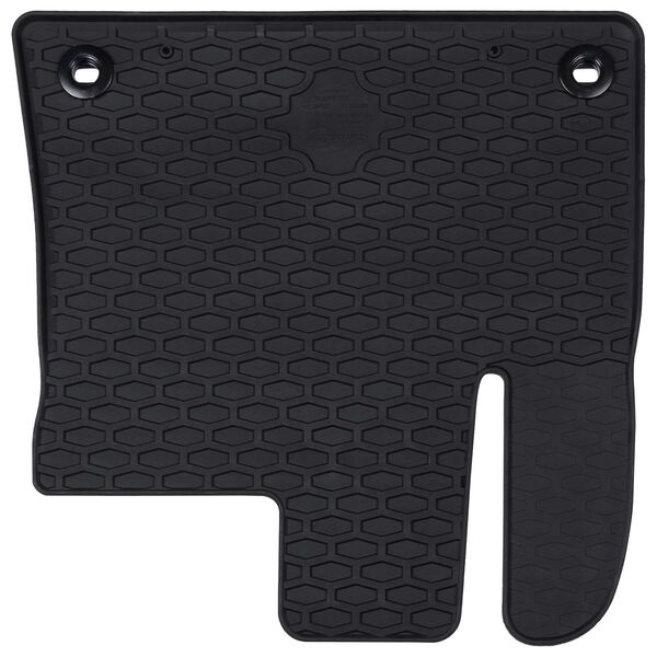 vidaXL Bilmatte 4 pcs Svart Gummi