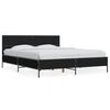 vidaXL Sengeramme svart 150x200 cm konstruert tre og metall