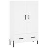 vidaXL Highboard hvit 69,5x31x115 cm konstruert tre