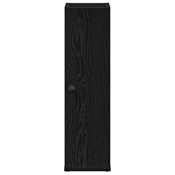 vidaXL Baderomsskap med rulleholder svart 20,5x22x72 cm