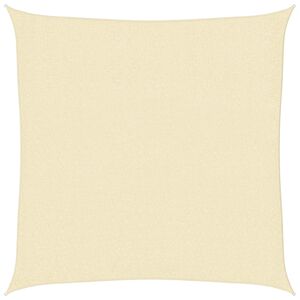 vidaXL Solseil HDPE firkantet 2x2 m krem