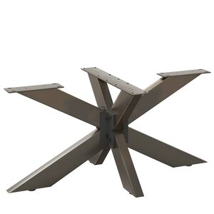 vidaXL Salongbordben edderkoppformet svart 98x58x(42-43) cm st&aring;l