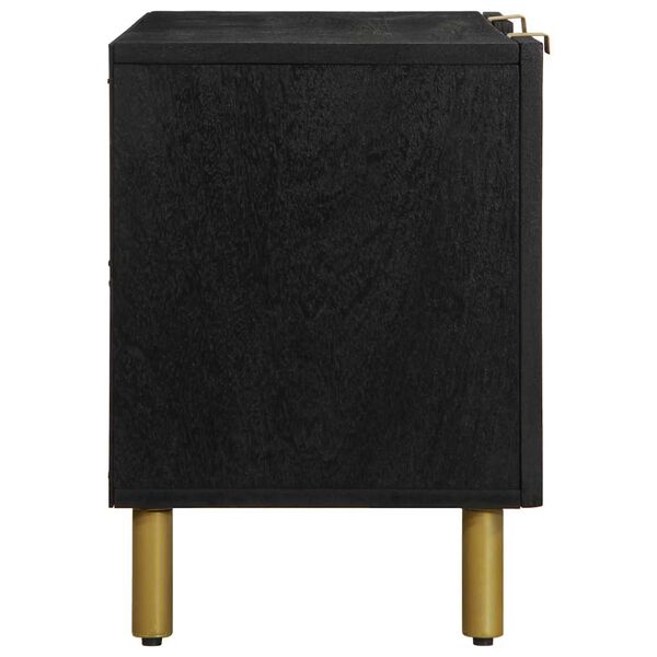 Materialer: konstruert tre, heltre mango, messing