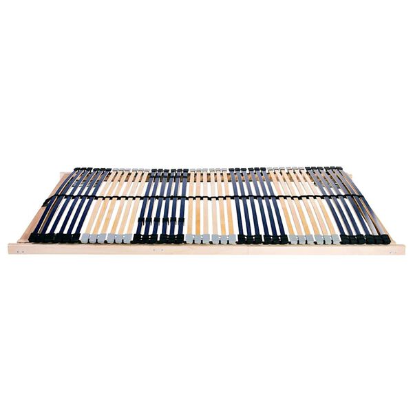 vidaXL Lamelbunn Brun 140 x 190 cm Massiv b&oslash;ketre