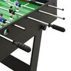 vidaXL Sammenleggbart fotballbord 121x61x80 cm svart