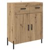 vidaXL Serviesskap Artisan Eik 69,5 x 34 x 90 cm Konstruert tre