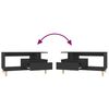 vidaXL Salongbord svart 90x49x45 cm konstruert tre