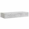 vidaXL Veggmonterte skuffehyller 2 stk betonggrå 60x23,5x10 cm MDF