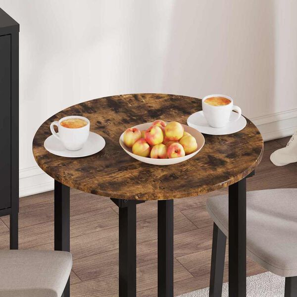 vidaXL Bordplate R&oslash;kt eik 60 x 60 x 1,5 cm Konstruert tre