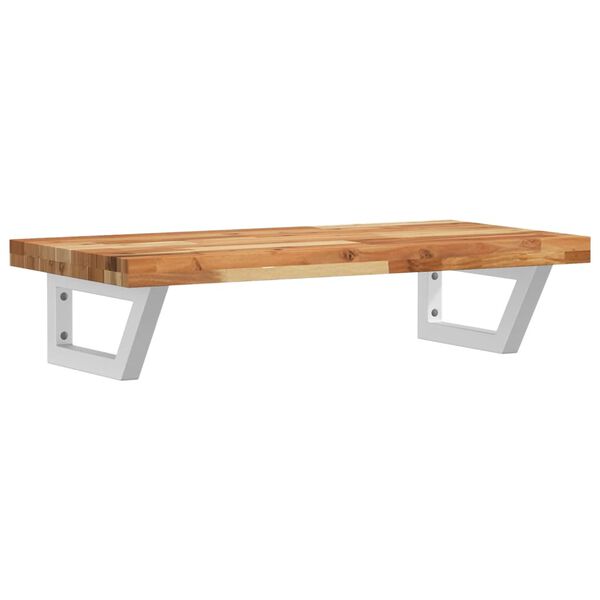 vidaXL Servanthylle veggmontert st&aring;l og heltre akasie